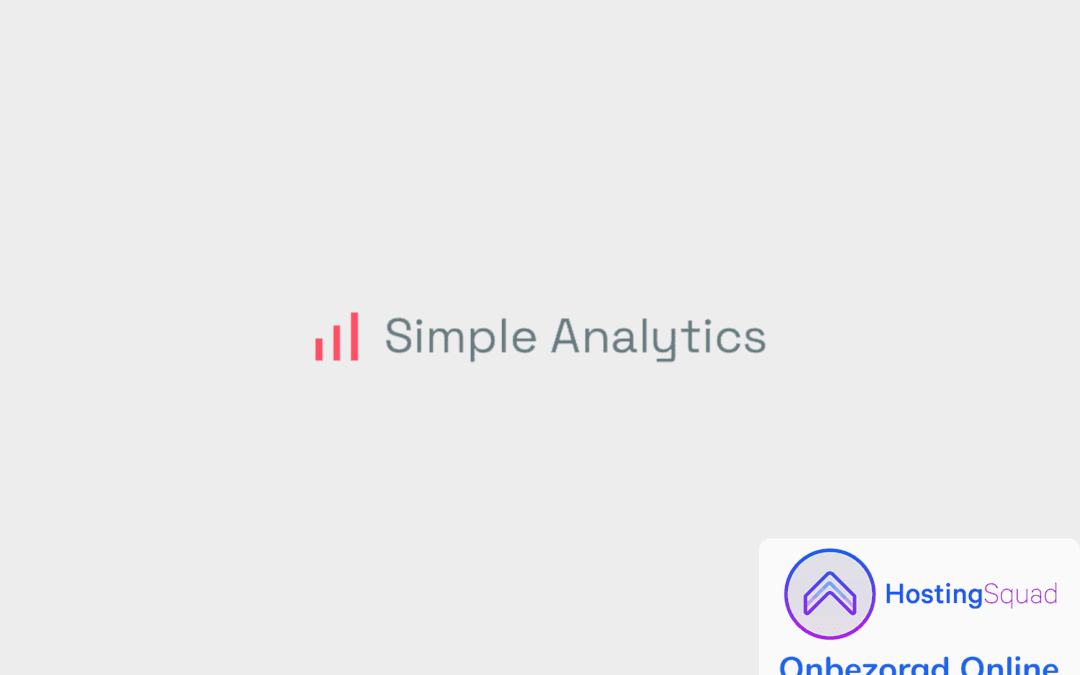 Nieuw: Privacyvriendelijke statistieken met Simple Analytics, nu met korting voor HostingSquad-klanten